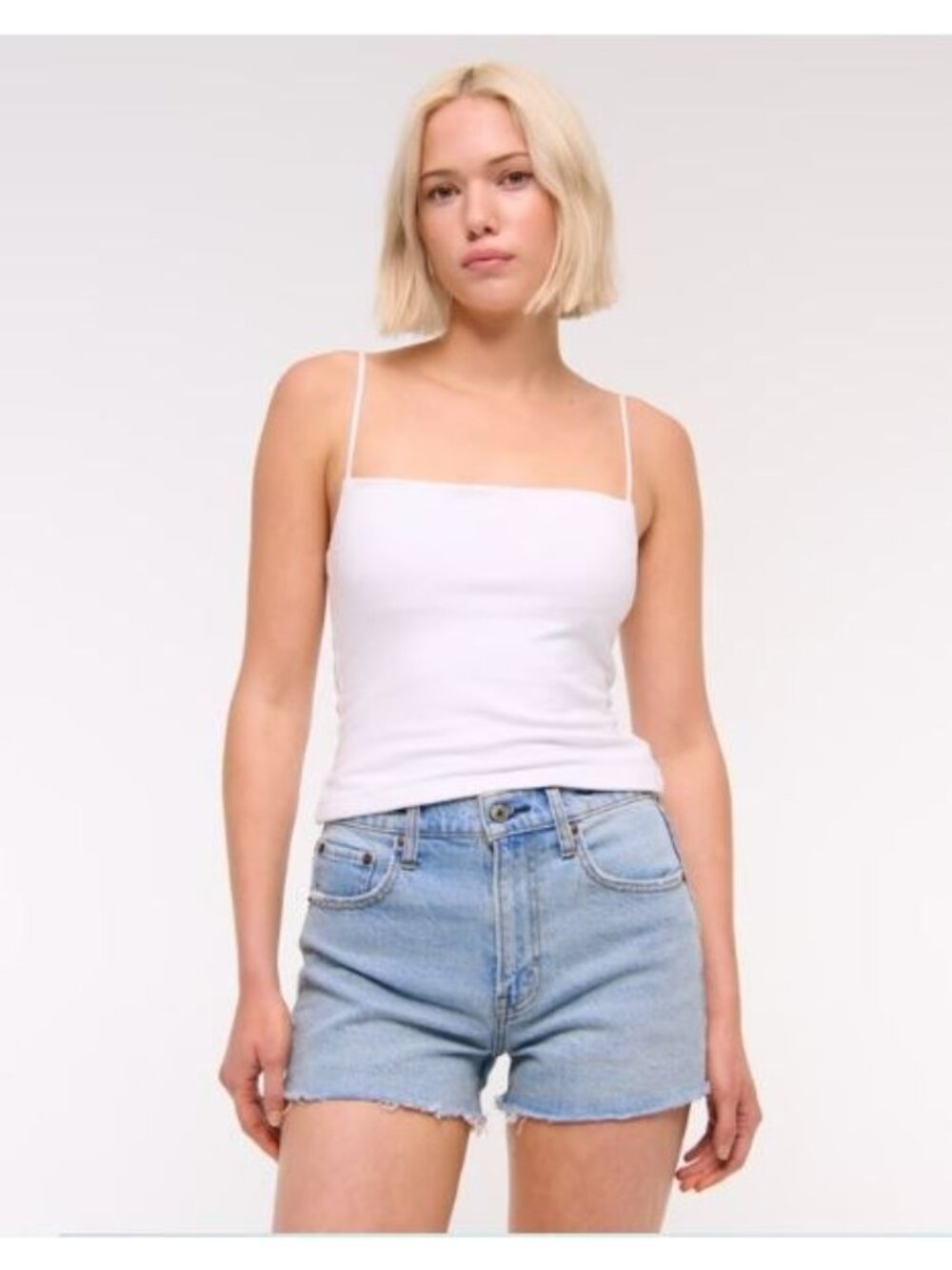 Universal Thread 90s Cutoff Shorts High Rise Women Size 12/R Blue Raw Frayed Hem